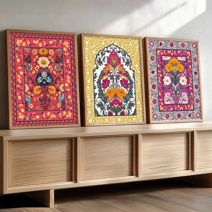 Floral  Wall Art Paintings for Living Room - Wall Poster With frames