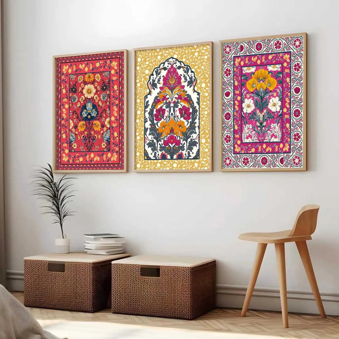 Floral  Wall Art Paintings for Living Room - Wall Poster With frames