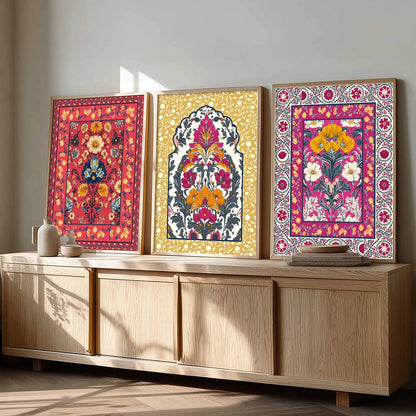Floral  Wall Art Paintings for Living Room - Wall Poster With frames