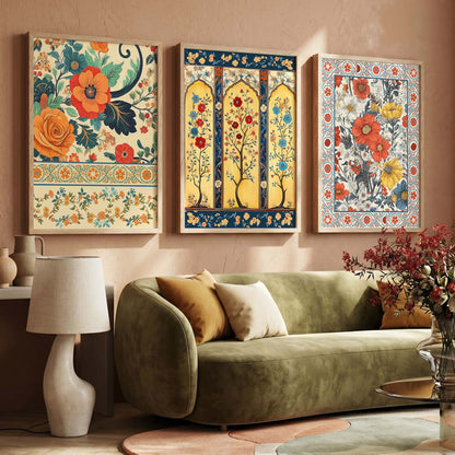 Traditional Wall  Art Paintings for Living Room - Wall Poster With frames