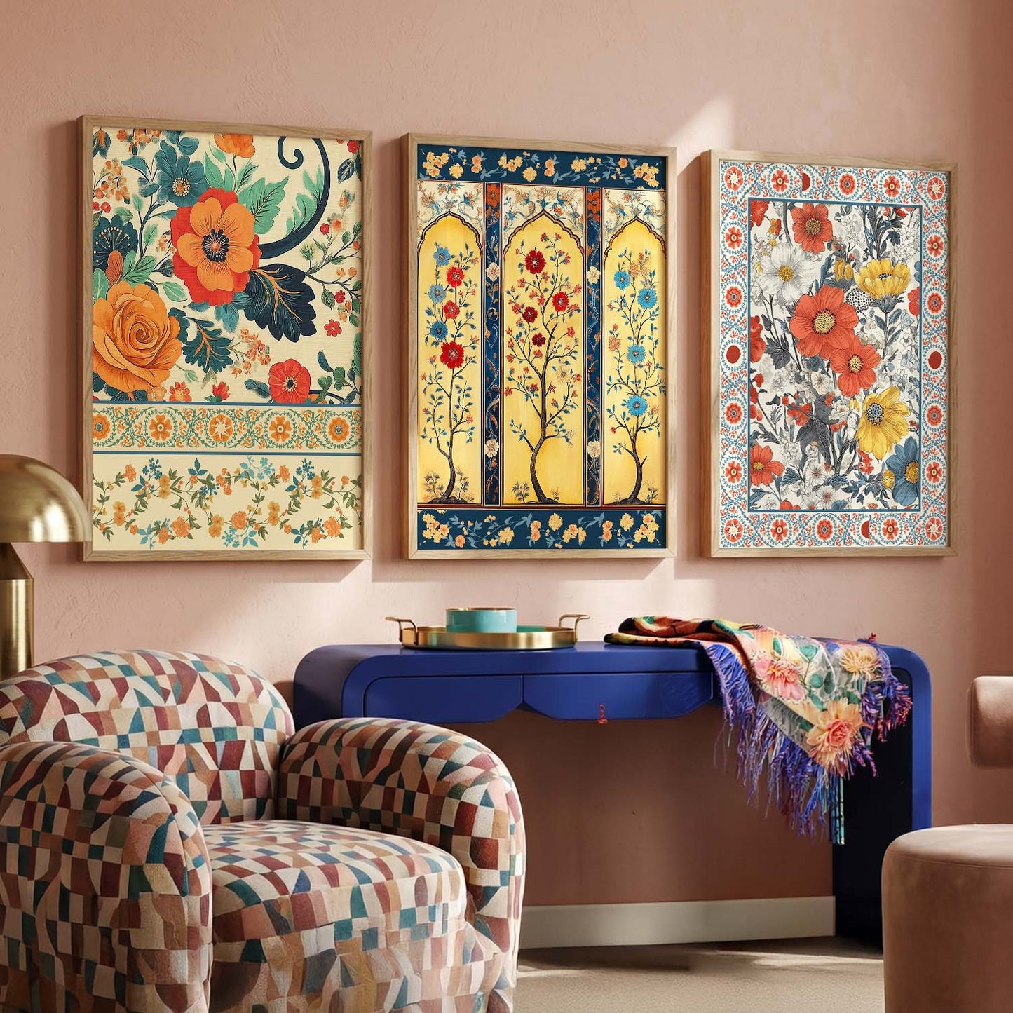 Traditional Wall  Art Paintings for Living Room - Wall Poster With frames