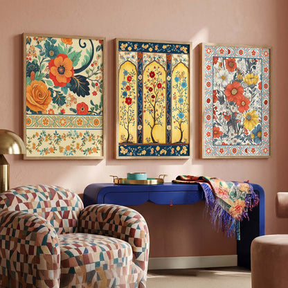 Traditional Wall  Art Paintings for Living Room - Wall Poster With frames