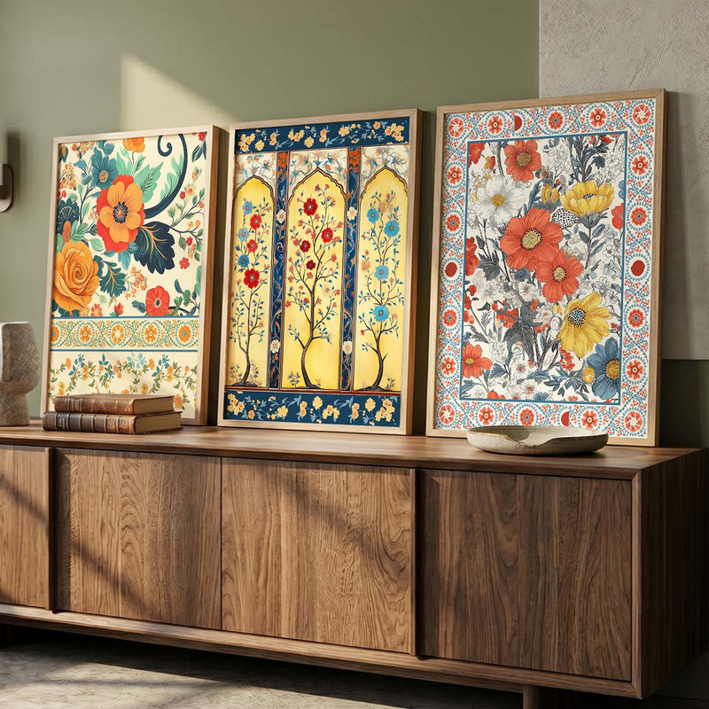 Traditional Wall  Art Paintings for Living Room - Wall Poster With frames