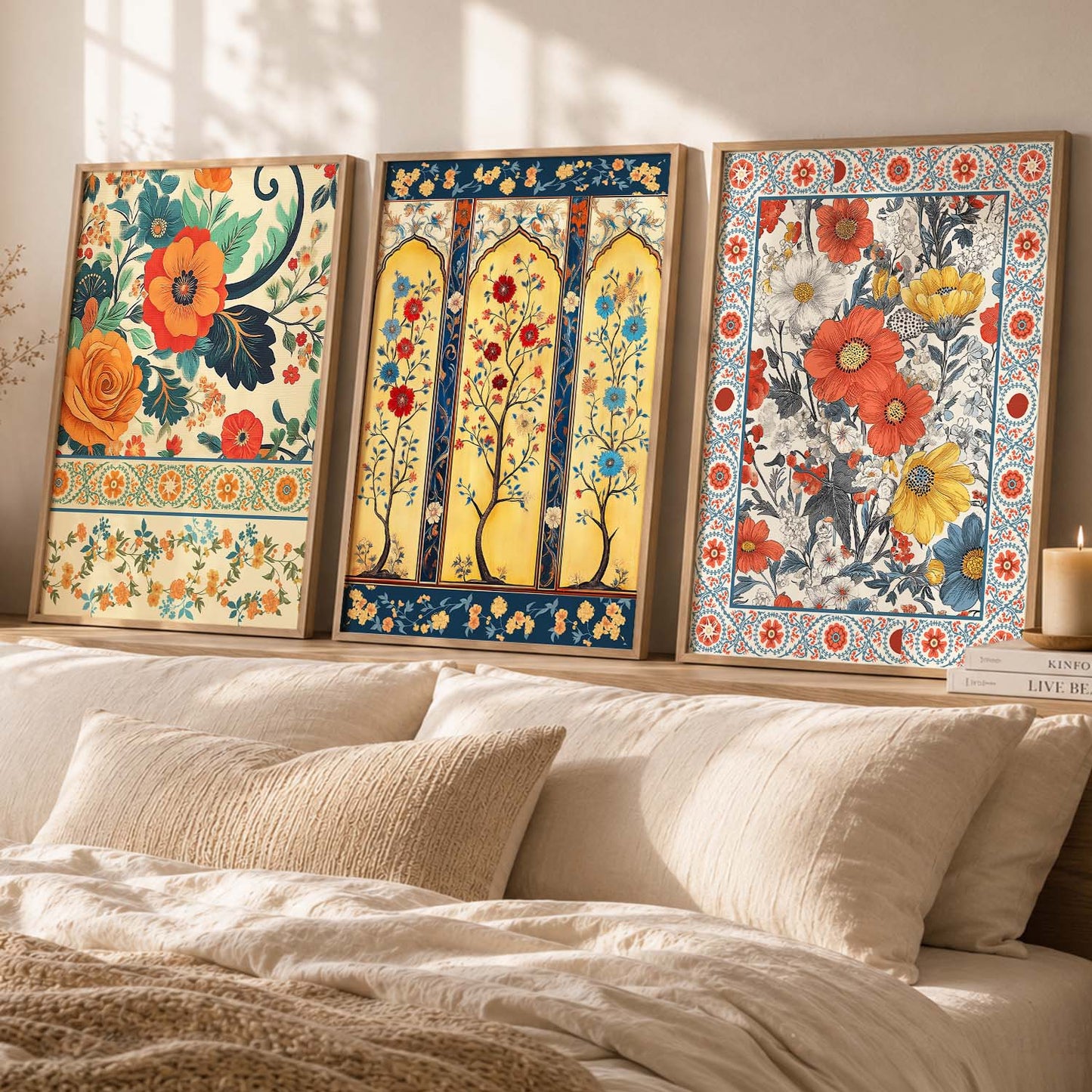 Traditional Wall  Art Paintings for Living Room - Wall Poster With frames