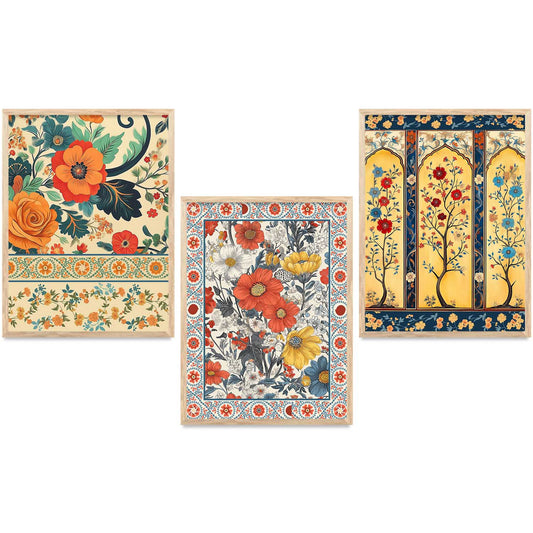 Floral  Wall  Art Paintings for Living Room - Wall Poster With frames