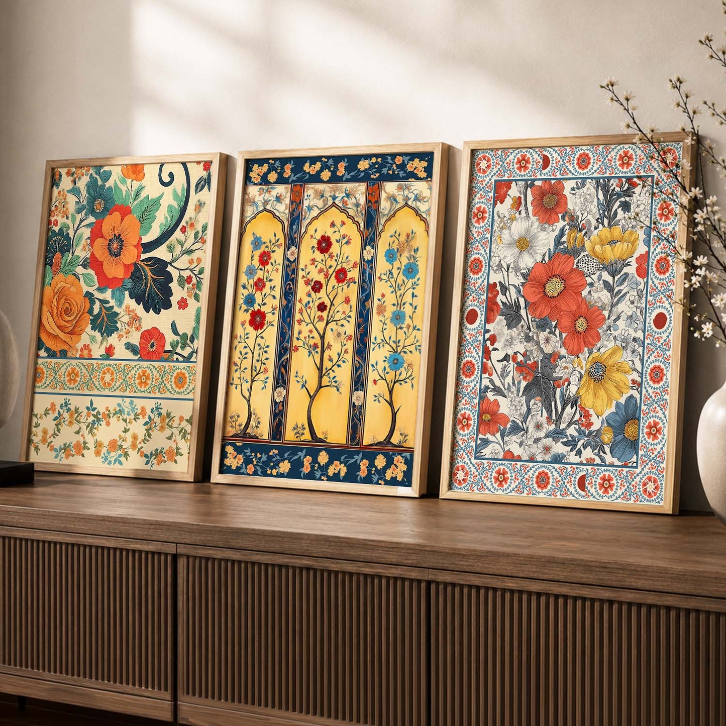 Traditional Wall  Art Paintings for Living Room - Wall Poster With frames