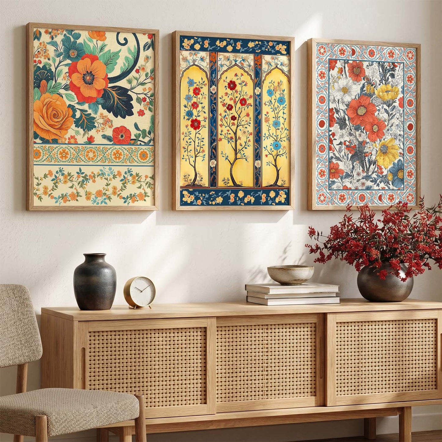 Traditional Wall  Art Paintings for Living Room - Wall Poster With frames