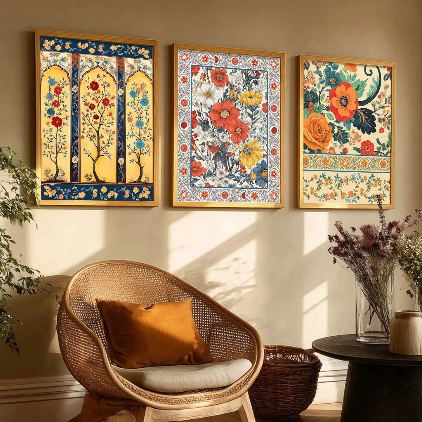 Traditional Wall  Art Paintings for Living Room - Wall Poster With frames