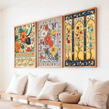 Traditional Wall  Art Paintings for Living Room - Wall Poster With frames