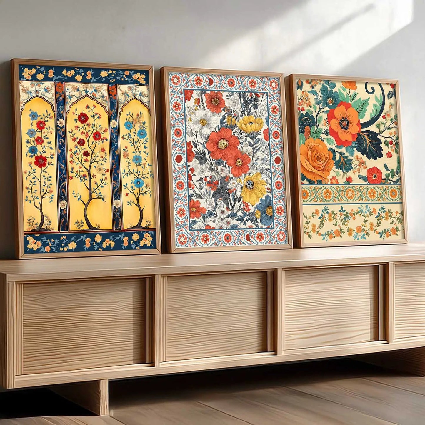 Traditional Wall  Art Paintings for Living Room - Wall Poster With frames