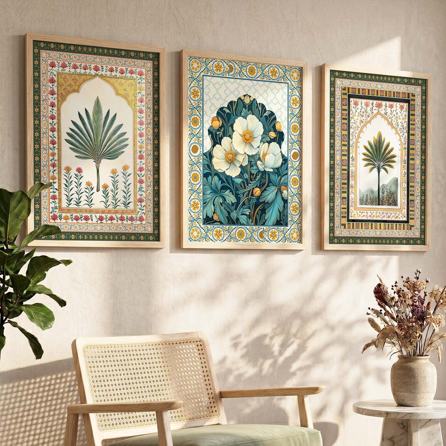 Traditional  Wall Art  Paintings for Living Room - Wall Poster With frames