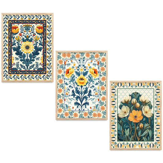 Floral   Wall  Art  Paintings for Living Room - Wall Poster With frames