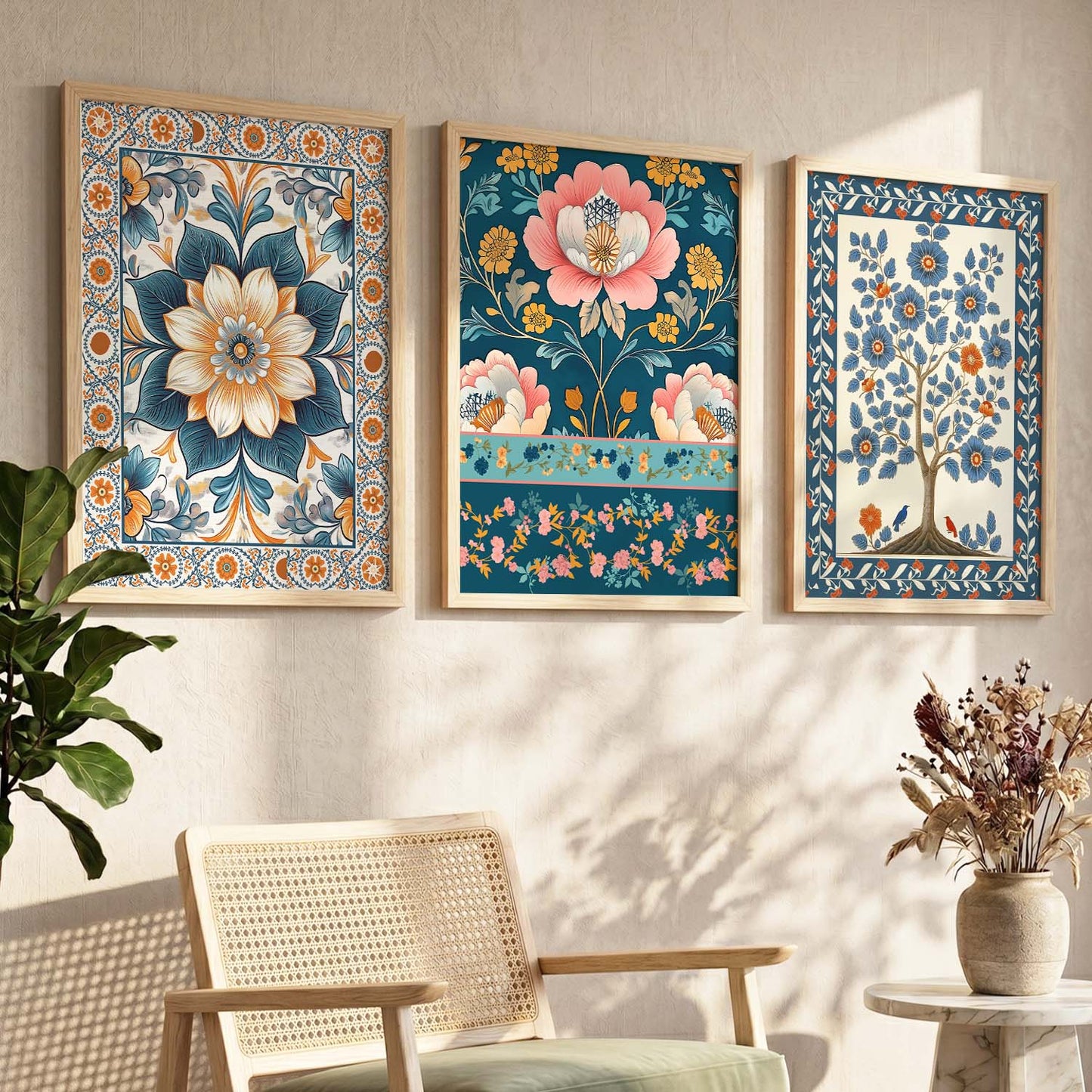 Traditional Wall  Art Paintings for Living Room - Wall Poster With frames