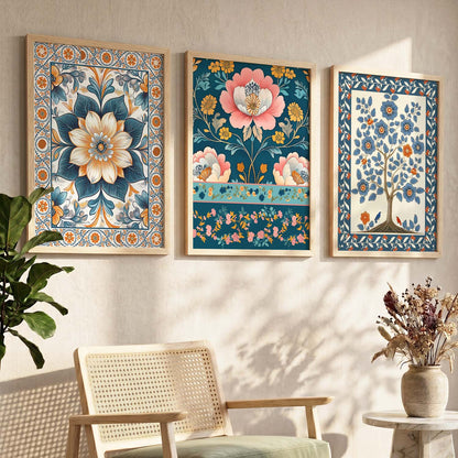Traditional Wall  Art Paintings for Living Room - Wall Poster With frames