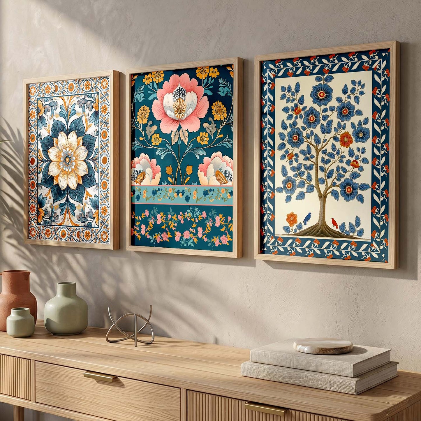 Traditional Wall  Art Paintings for Living Room - Wall Poster With frames