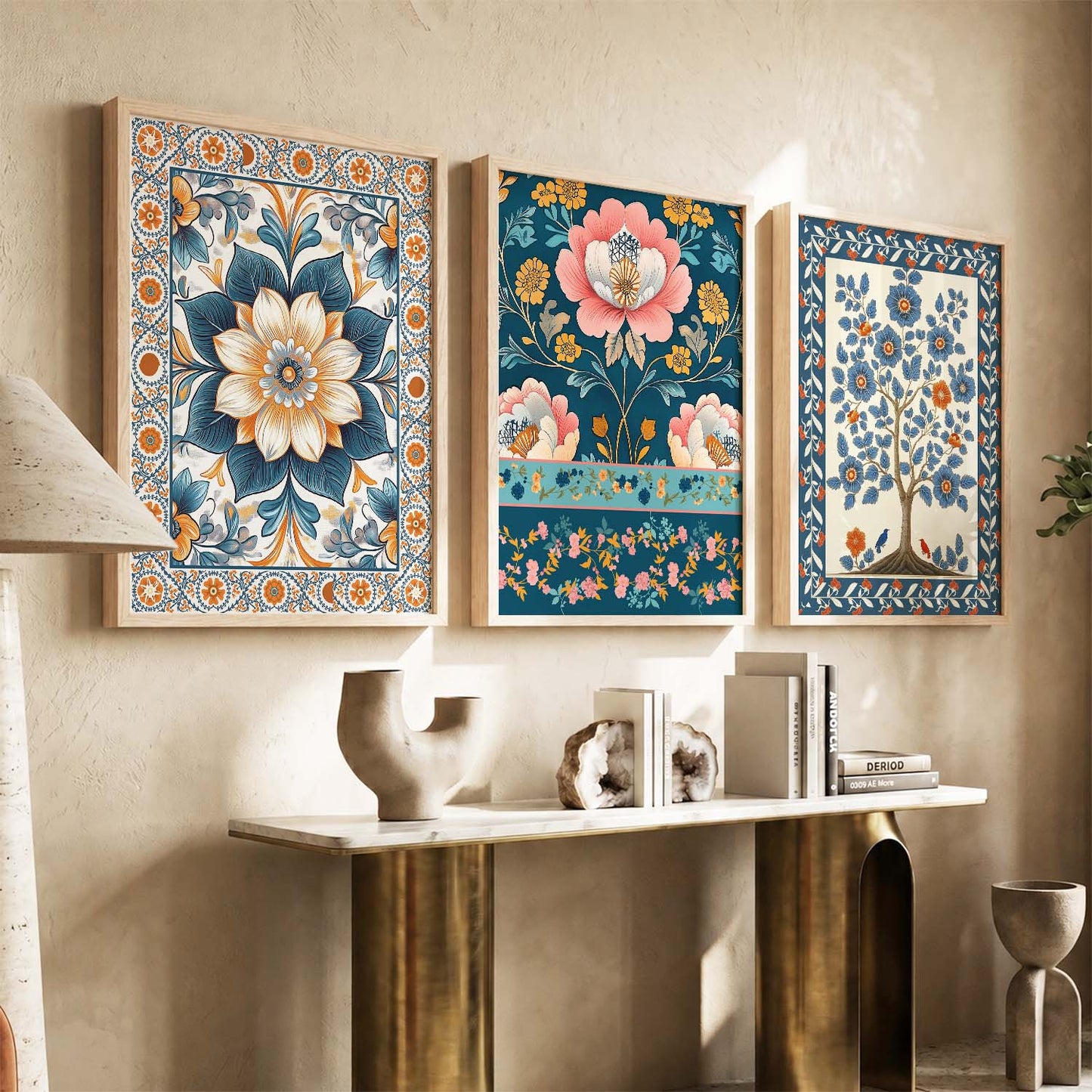 Traditional Wall  Art Paintings for Living Room - Wall Poster With frames