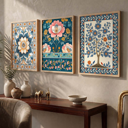 Traditional Wall  Art Paintings for Living Room - Wall Poster With frames