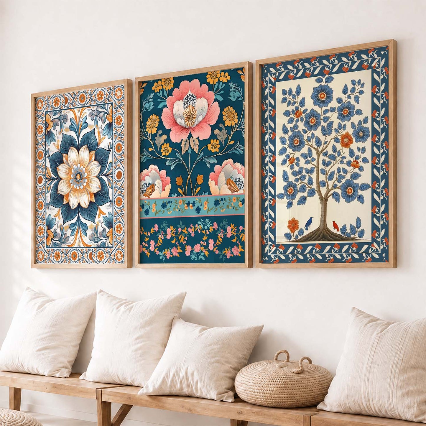 Traditional Wall  Art Paintings for Living Room - Wall Poster With frames