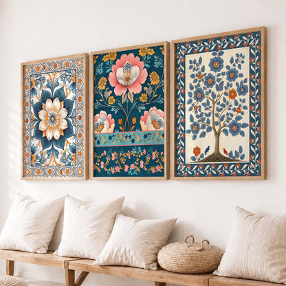 Traditional Wall  Art Paintings for Living Room - Wall Poster With frames