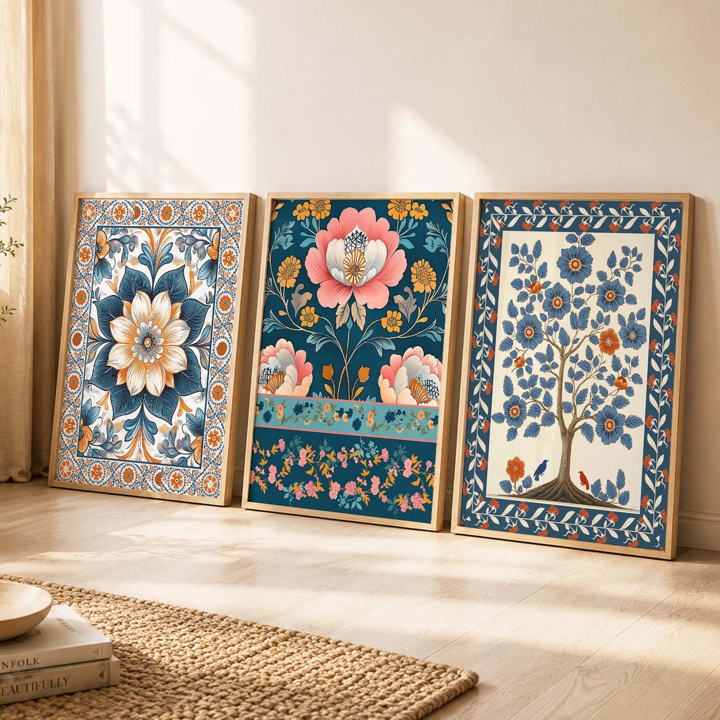 Traditional Wall  Art Paintings for Living Room - Wall Poster With frames