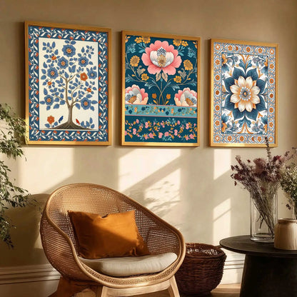 Traditional Wall  Art Paintings for Living Room - Wall Poster With frames