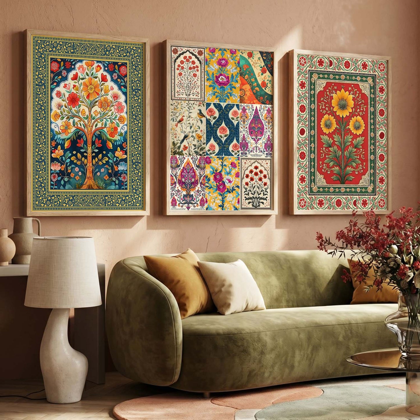 Traditional Wall   Art  Paintings for Living Room - Wall Poster With frames