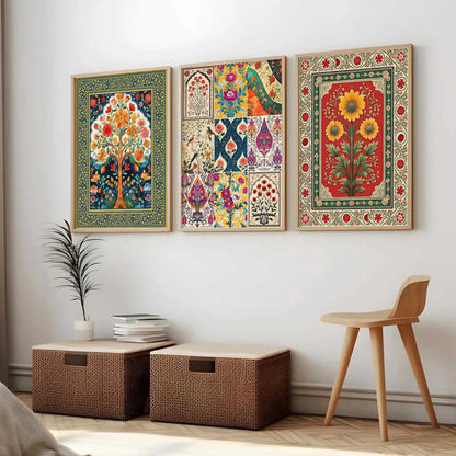 Traditional Wall   Art  Paintings for Living Room - Wall Poster With frames