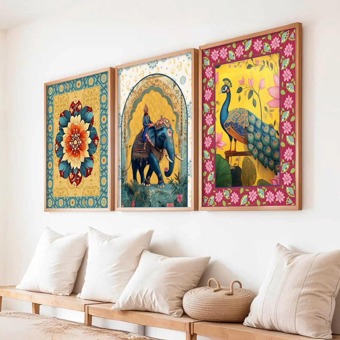 Traditional    Wall   Art  Paintings for Living Room - Wall Poster With frames