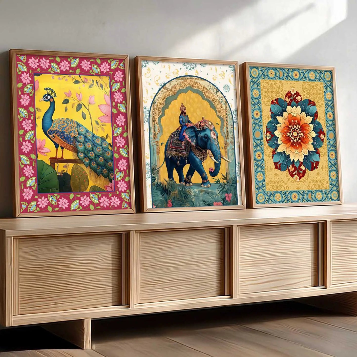 Traditional    Wall   Art  Paintings for Living Room - Wall Poster With frames