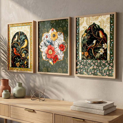Floral  Wall Art Paintings for Living Room - Wall Poster With frames
