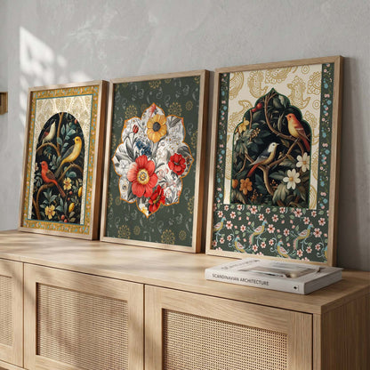 Floral  Wall Art Paintings for Living Room - Wall Poster With frames