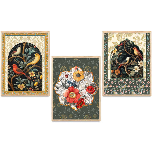 Floral  Wall Art Paintings for Living Room - Wall Poster With frames