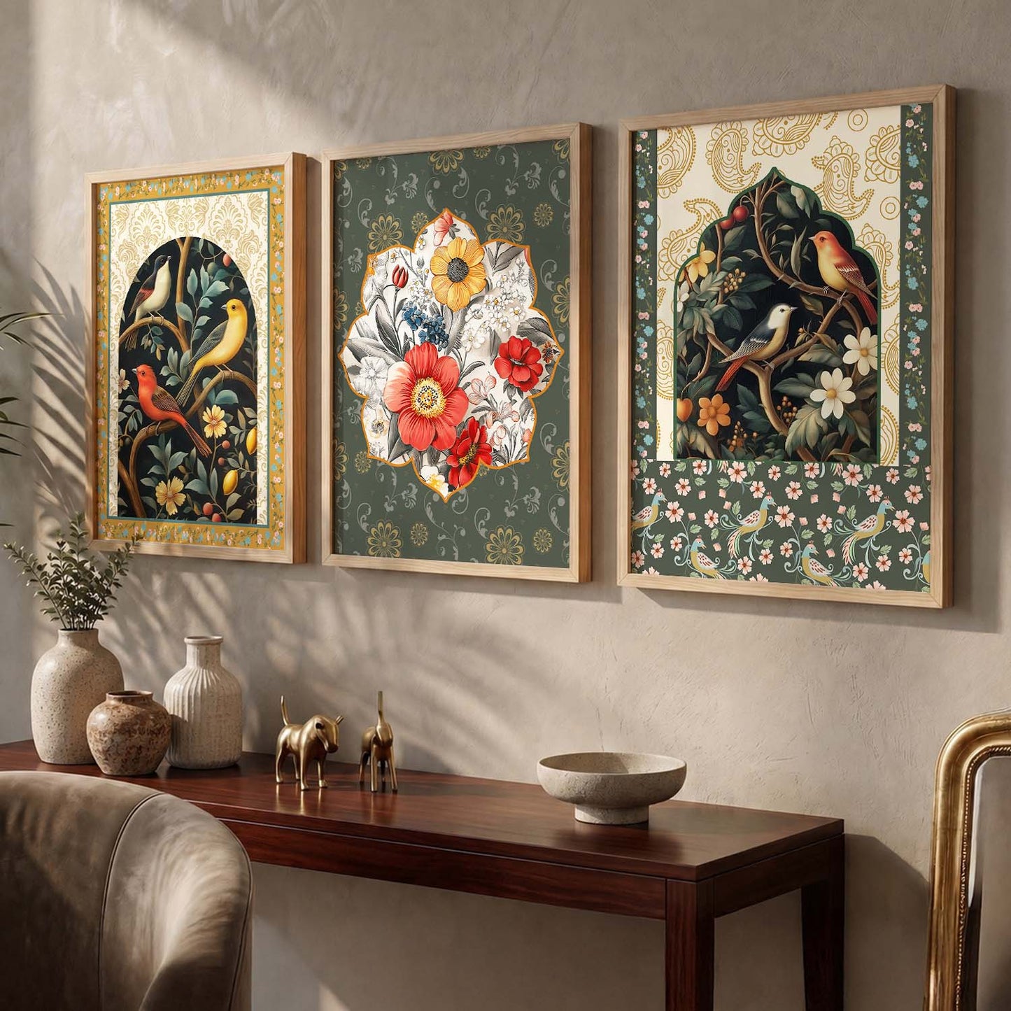 Floral  Wall Art Paintings for Living Room - Wall Poster With frames