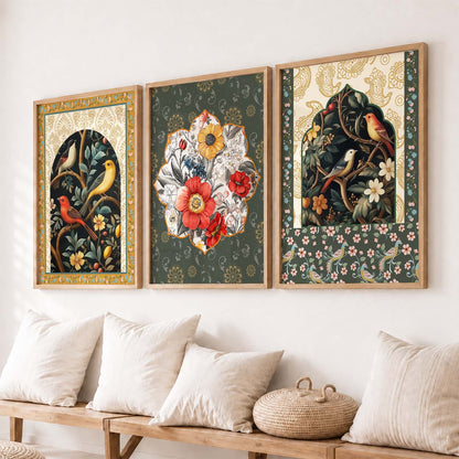 Floral  Wall Art Paintings for Living Room - Wall Poster With frames