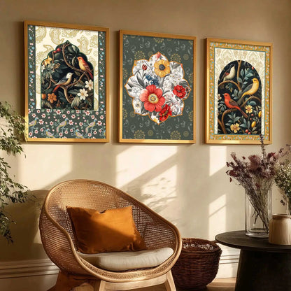 Floral  Wall Art Paintings for Living Room - Wall Poster With frames