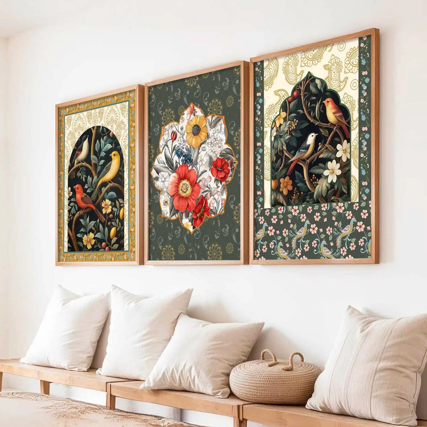 Floral  Wall Art Paintings for Living Room - Wall Poster With frames