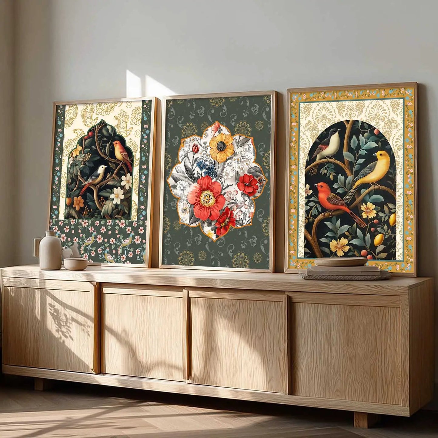 Floral  Wall Art Paintings for Living Room - Wall Poster With frames