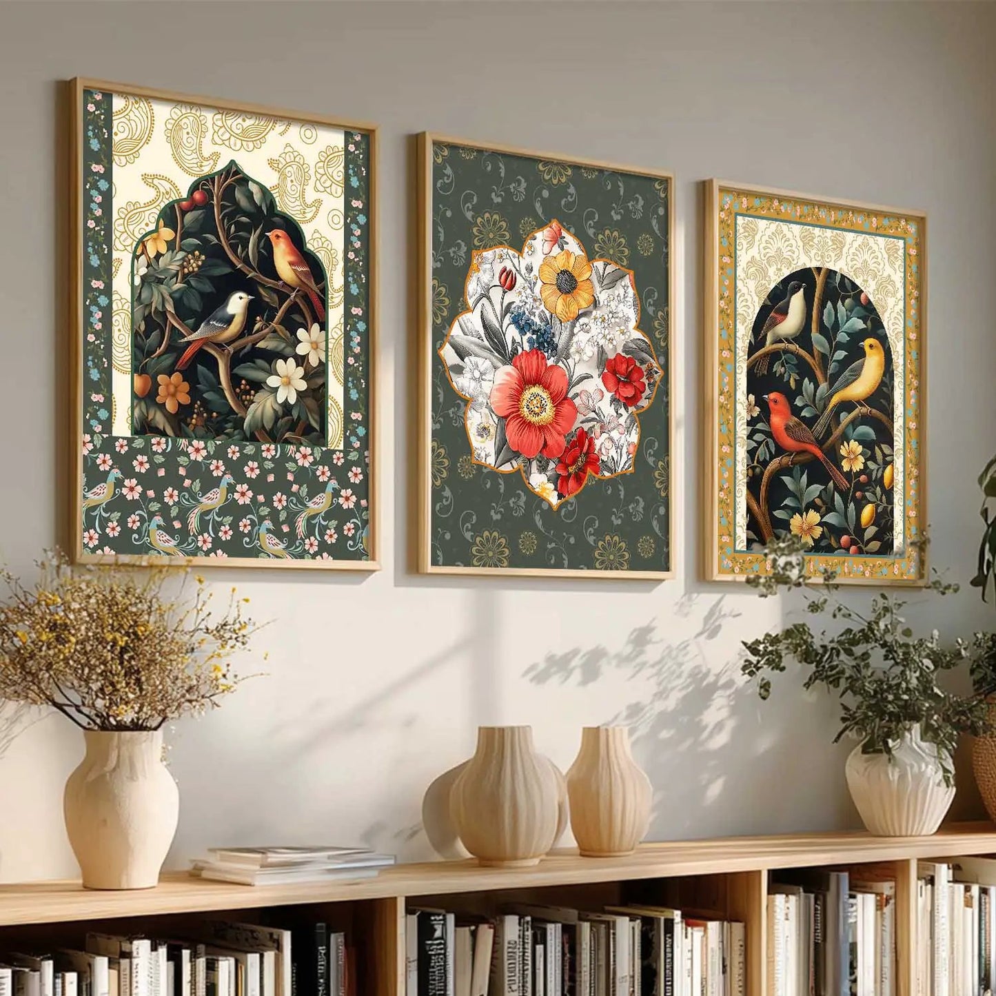 Floral  Wall Art Paintings for Living Room - Wall Poster With frames