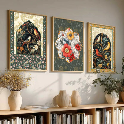 Floral  Wall Art Paintings for Living Room - Wall Poster With frames