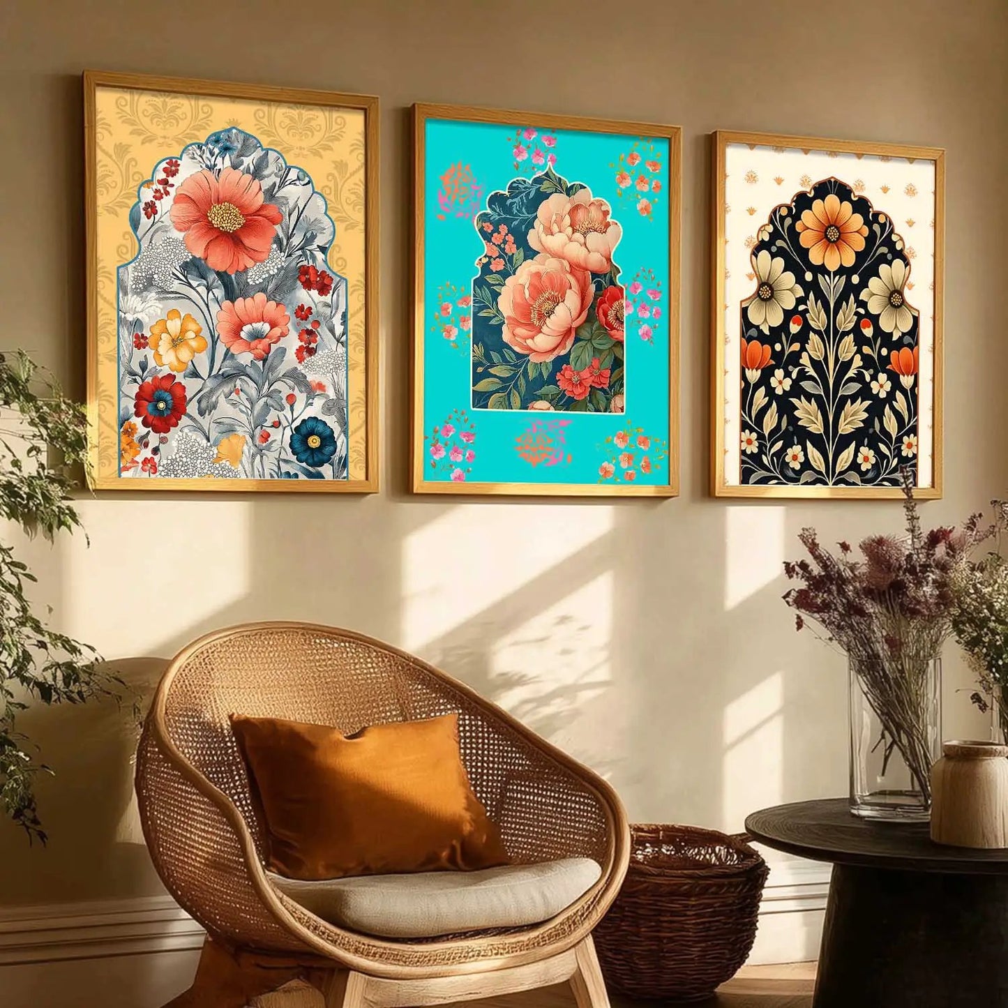 Traditional Wall Art Paintings for Living Room - Wall Poster With frames