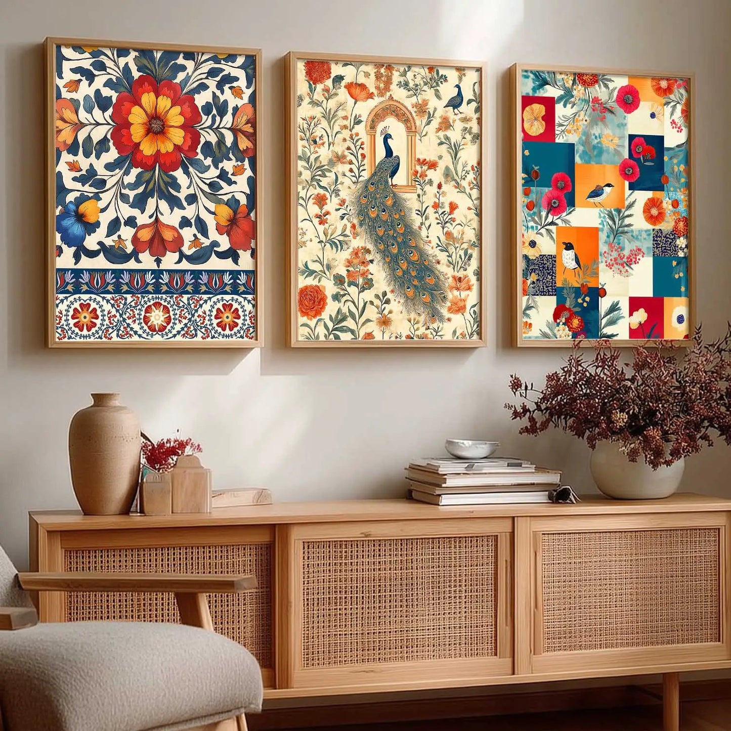 Traditional  Wall  Art  Paintings for Living Room - Wall Poster With frames