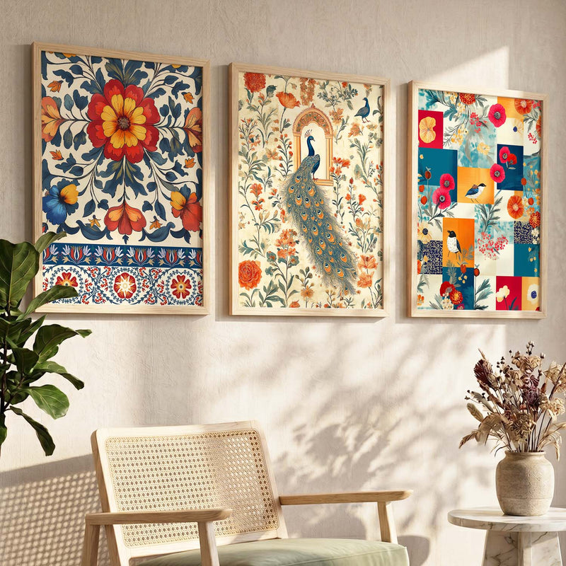 Traditional  Wall  Art  Paintings for Living Room - Wall Poster With frames