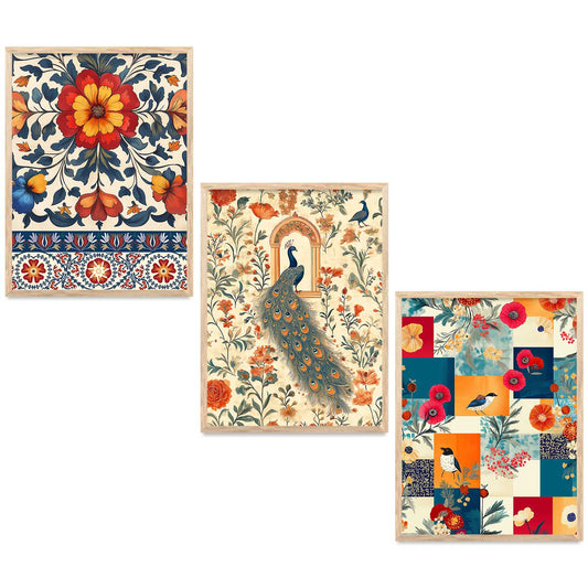 Traditional  Wall  Art  Paintings for Living Room - Wall Poster With frames