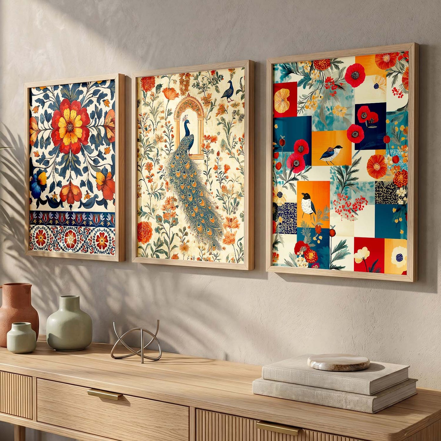 Traditional  Wall  Art  Paintings for Living Room - Wall Poster With frames