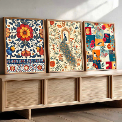 Traditional  Wall  Art  Paintings for Living Room - Wall Poster With frames