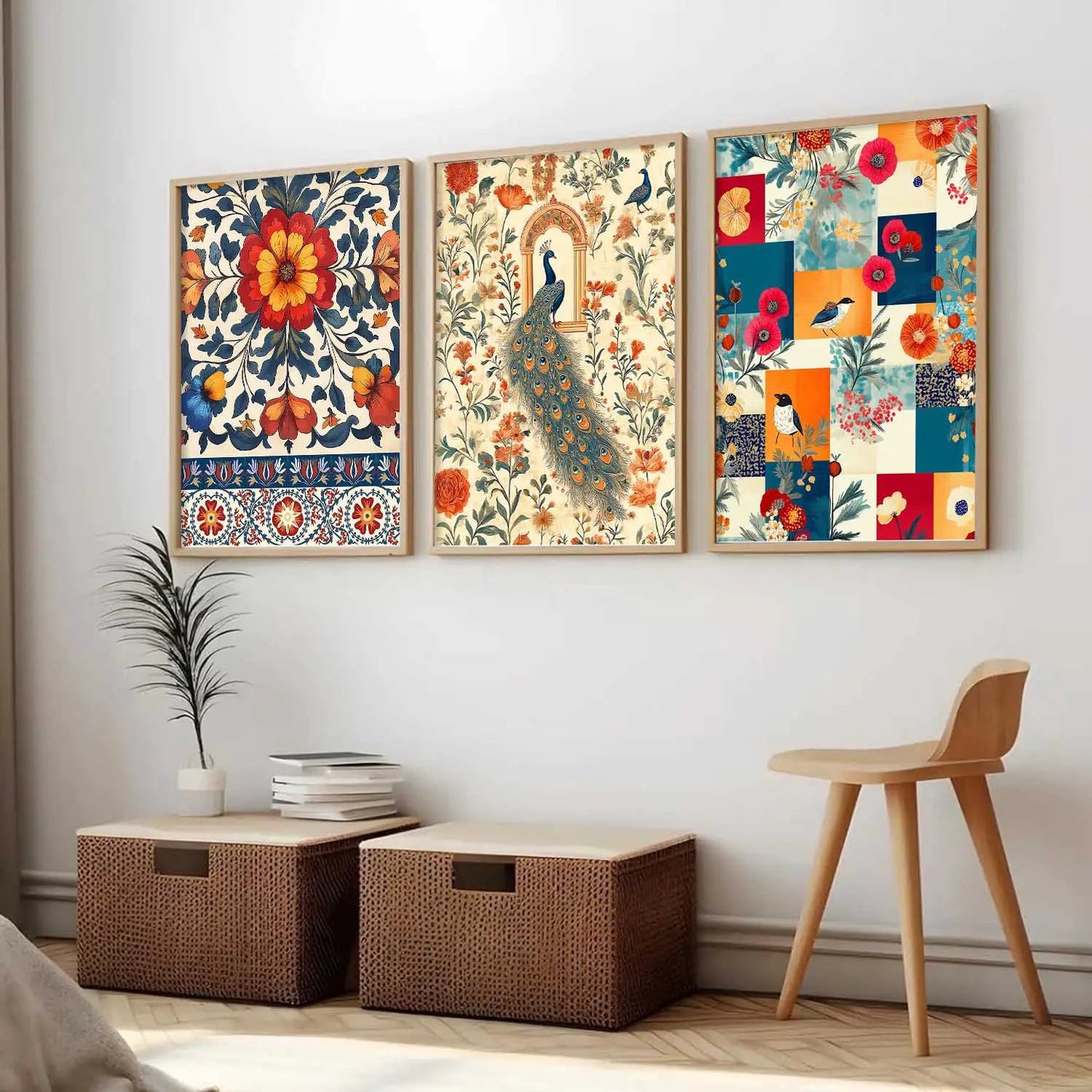 Traditional  Wall  Art  Paintings for Living Room - Wall Poster With frames