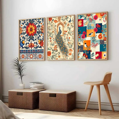 Traditional  Wall  Art  Paintings for Living Room - Wall Poster With frames