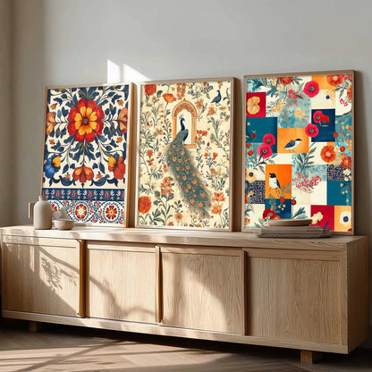 Traditional  Wall  Art  Paintings for Living Room - Wall Poster With frames
