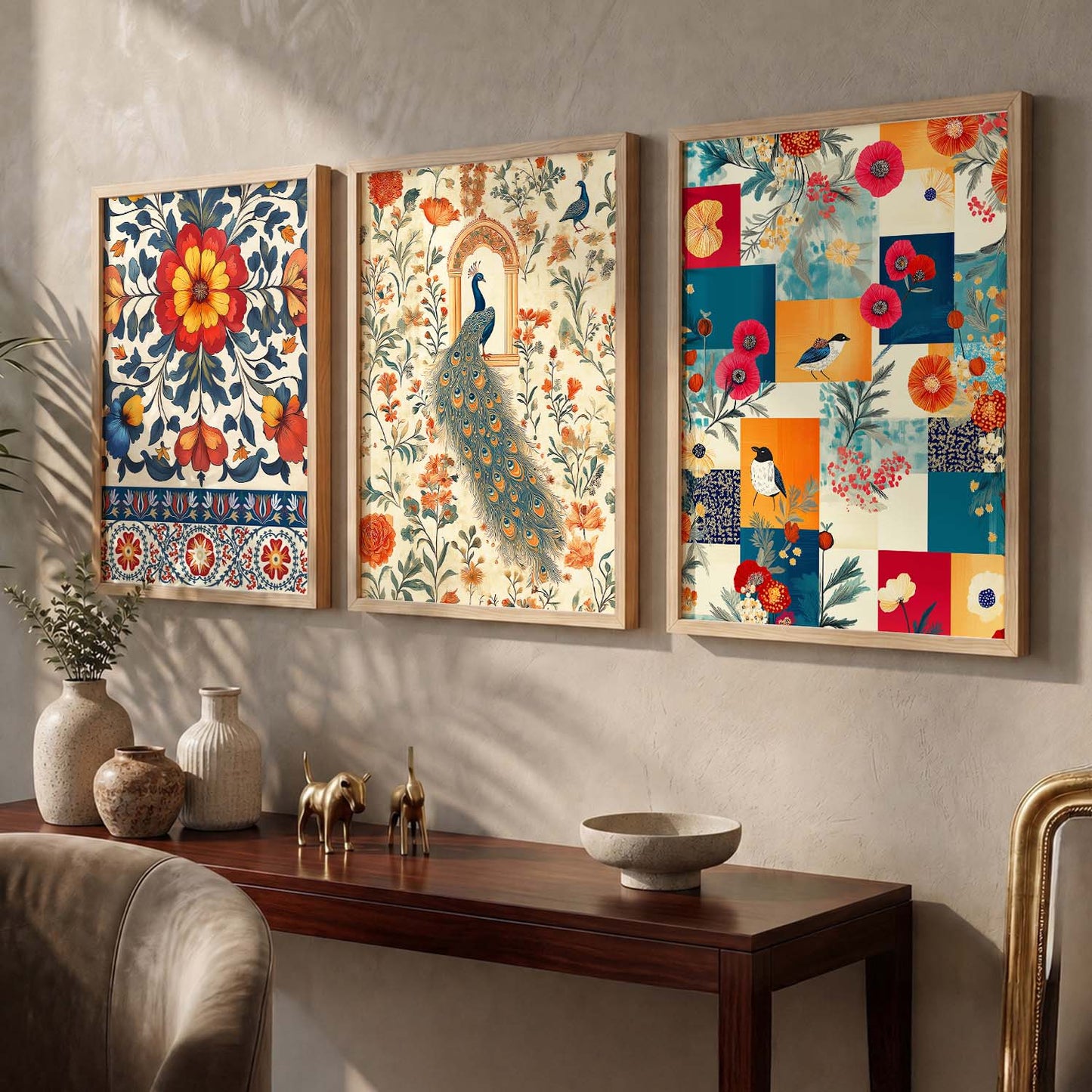Traditional  Wall  Art  Paintings for Living Room - Wall Poster With frames