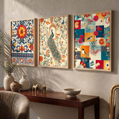 Traditional  Wall  Art  Paintings for Living Room - Wall Poster With frames